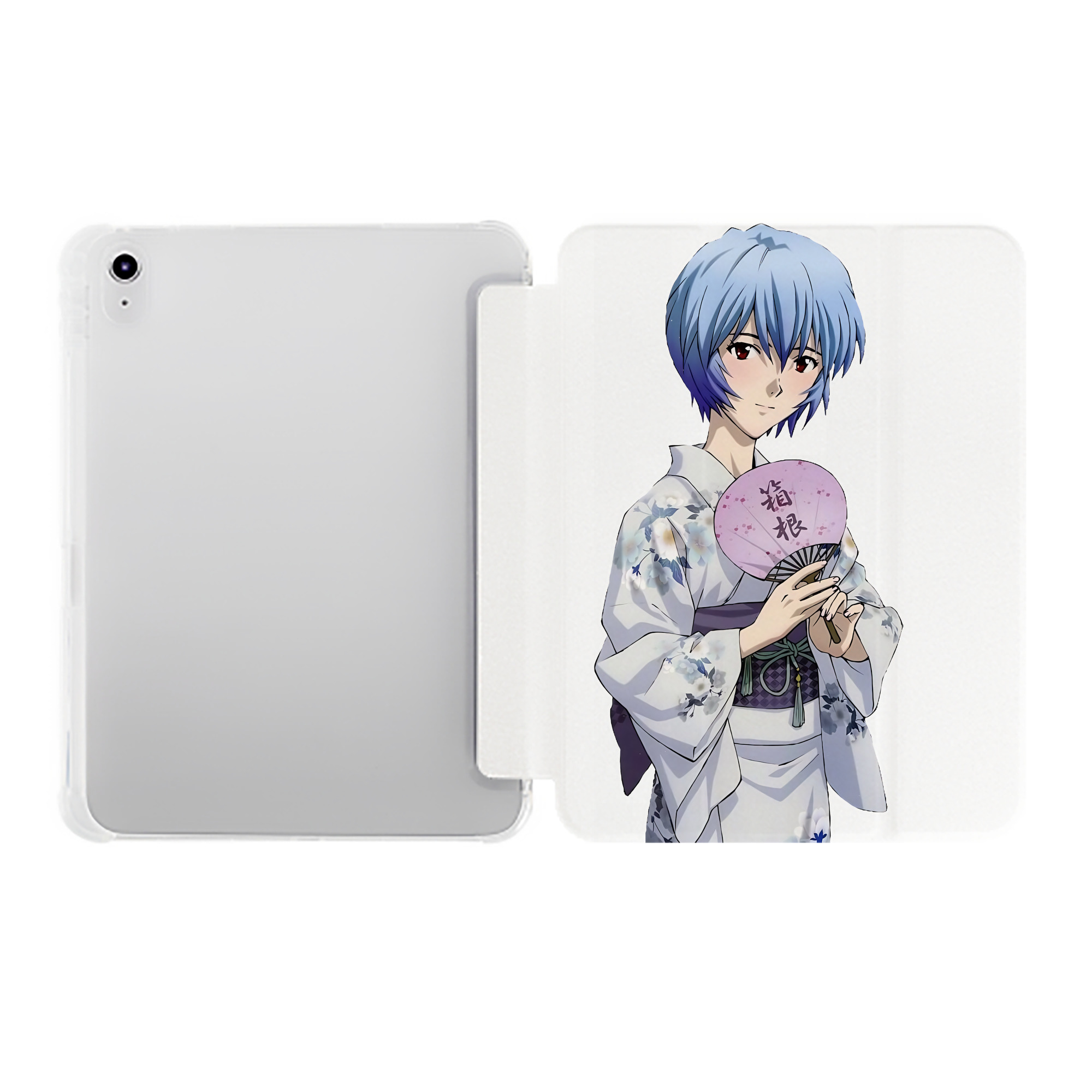 （画像用） EVA 新世紀エヴァンゲリオン IPad ケース ペン収納付き 三つ折りスタンド PUレザー×シリコン 対応機種9.5/10.5/10.9インチ